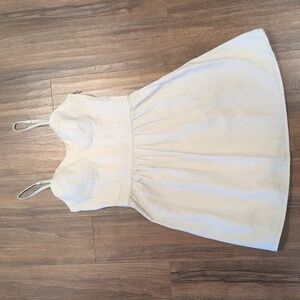 Mossimo Supply Co. Gray and White Striped Summer Dress